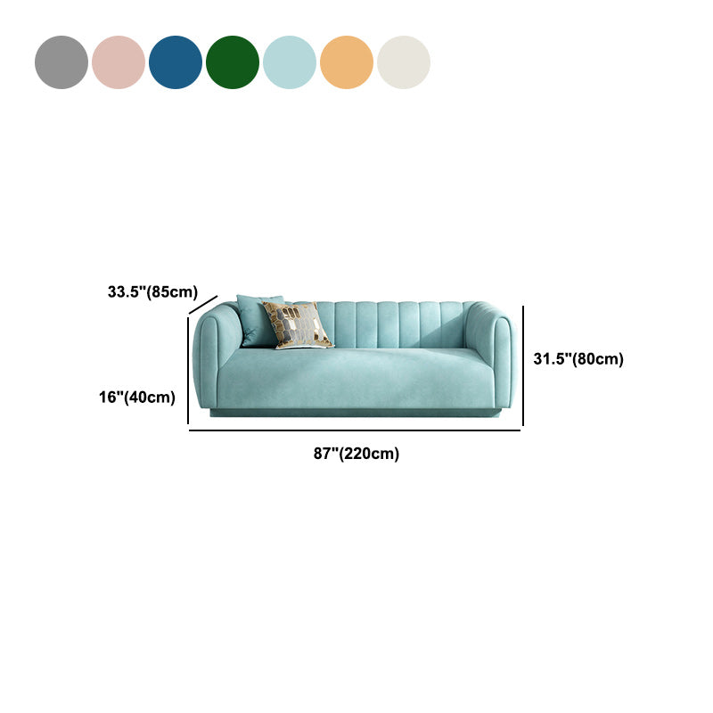 Sewn Pillow Back Sofa for Living Room 33.46" Wide 31.5" High