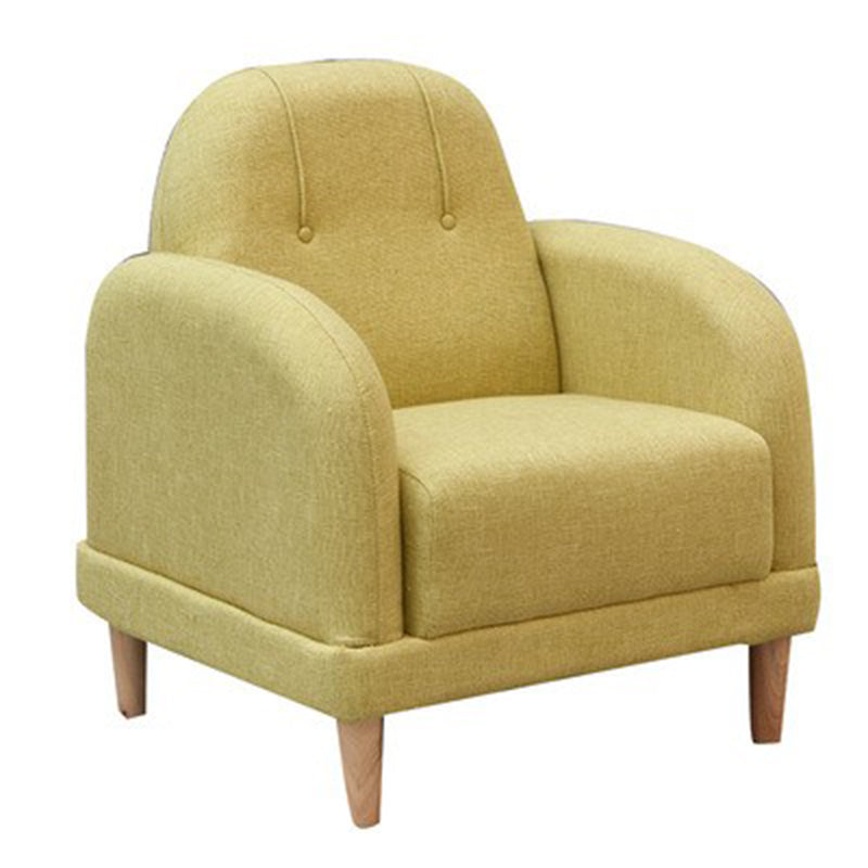 Stationary Fabric Living Room Square Arm Sewn Pillow Back Sofa