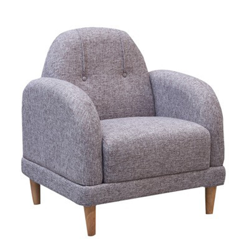 Stationary Fabric Living Room Square Arm Sewn Pillow Back Sofa