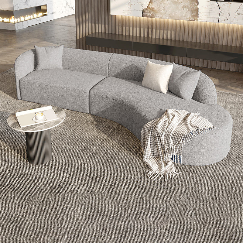 Wool Modern Sofa/Sectional Right Hand Facing for Apartment, Living Room