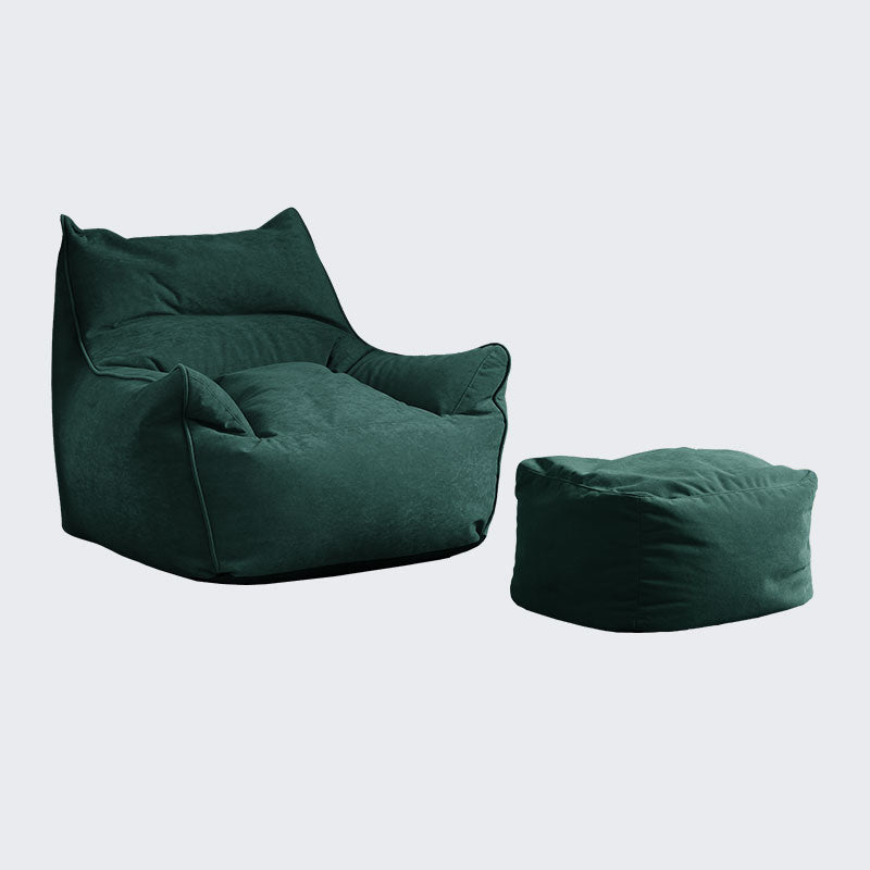 Arms Included Velvet Armchair with Sewn Pillow Back, 35.43" W √ó 39.37" L √ó 25.59" H