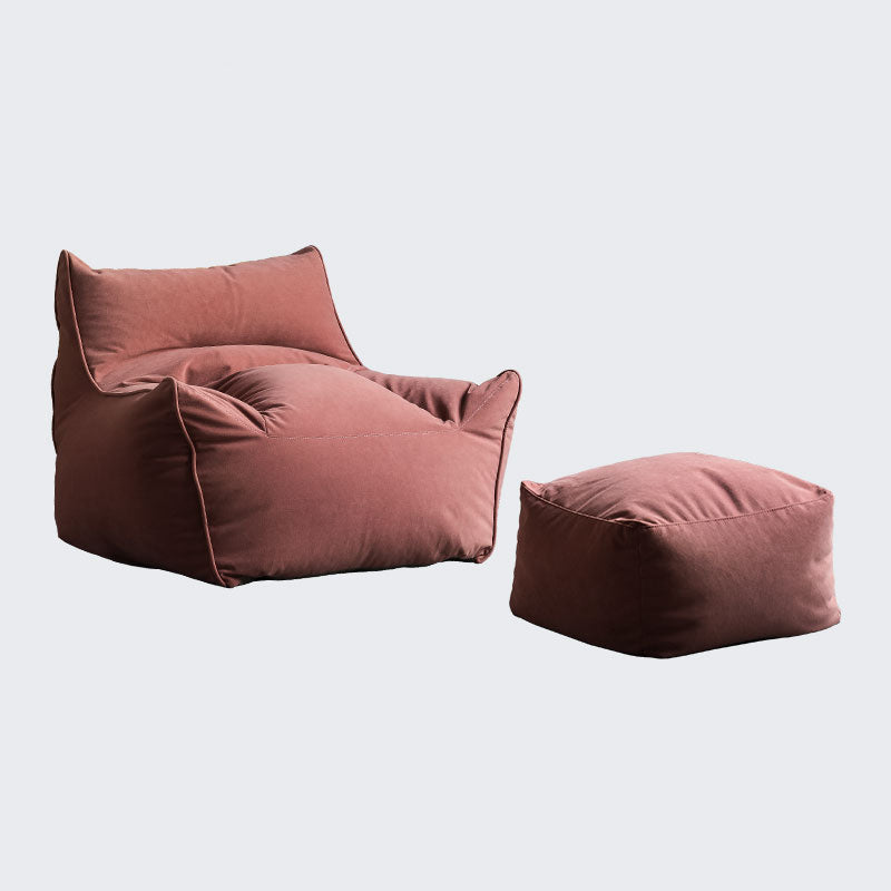 Arms Included Velvet Armchair with Sewn Pillow Back, 35.43" W √ó 39.37" L √ó 25.59" H