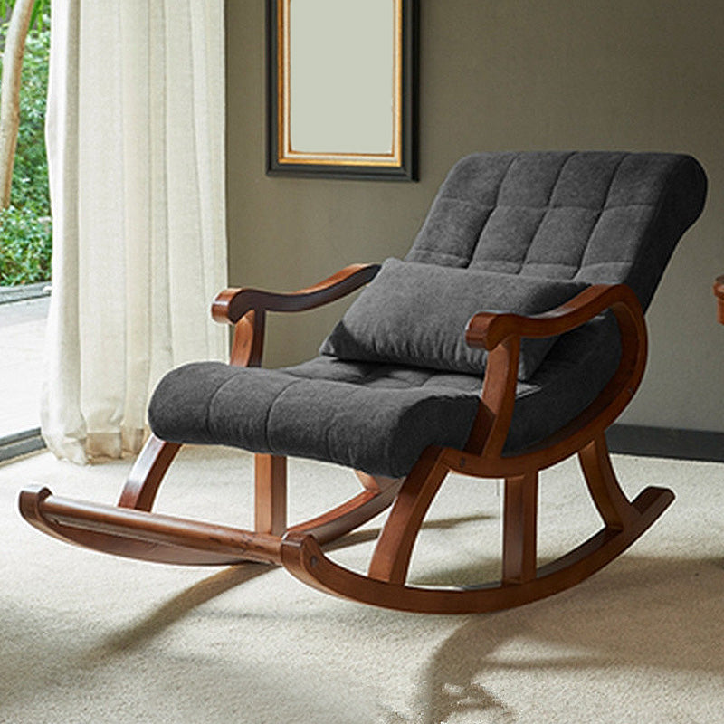 Accent Chair 26.37" L x 59.05" W x 35.03" H Solid Wood Frame Lounge Chair