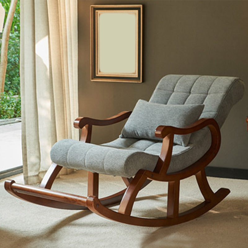 Accent Chair 26.37" L x 59.05" W x 35.03" H Solid Wood Frame Lounge Chair