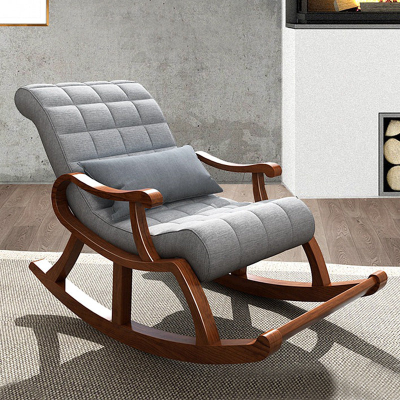 Accent Chair 26.37" L x 59.05" W x 35.03" H Solid Wood Frame Lounge Chair