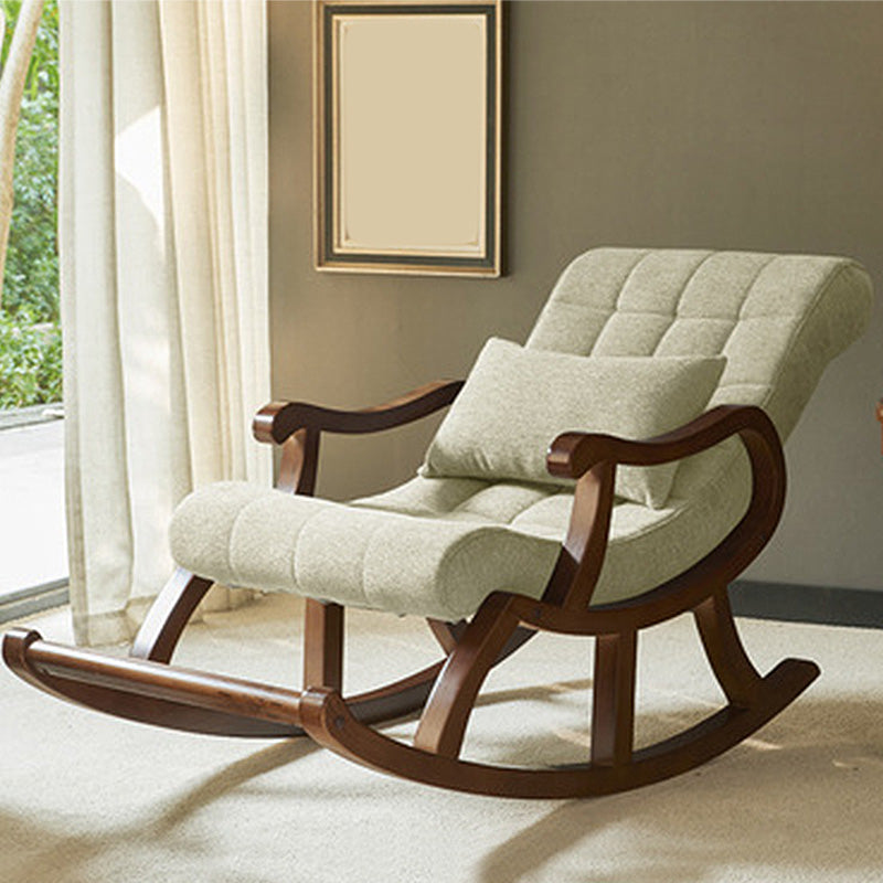 Accent Chair 26.37" L x 59.05" W x 35.03" H Solid Wood Frame Lounge Chair