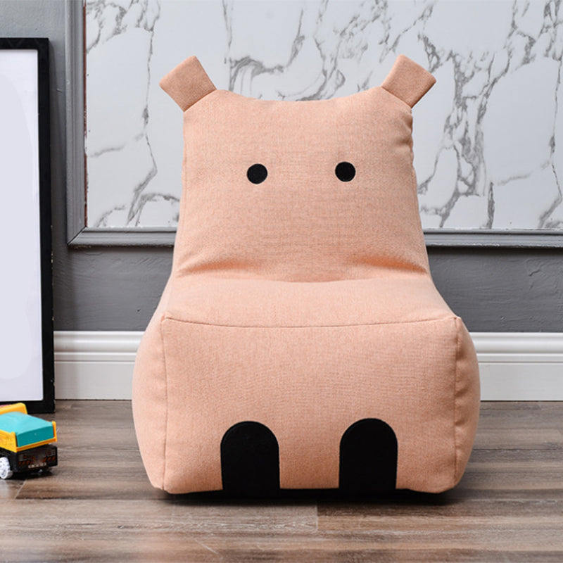 Linen Blend Armless Chair, 22.05" W √ó 17.72" L √ó 23.62" H/ 27.56" W √ó 23.62" L √ó19.69" H