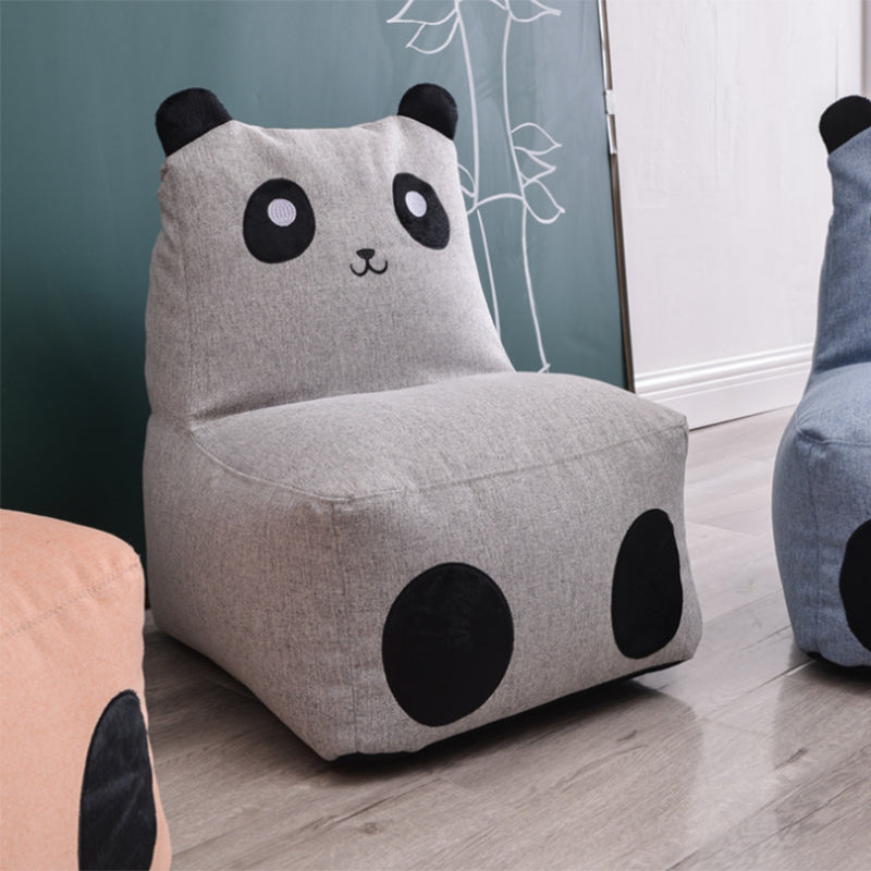 Linen Blend Armless Chair, 22.05" W √ó 17.72" L √ó 23.62" H/ 27.56" W √ó 23.62" L √ó19.69" H