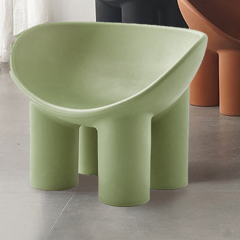 22.44" W √ó 32.68" L √ó 24.80" H Slipper Chair Armless Accent Chair with Basic Four Leg