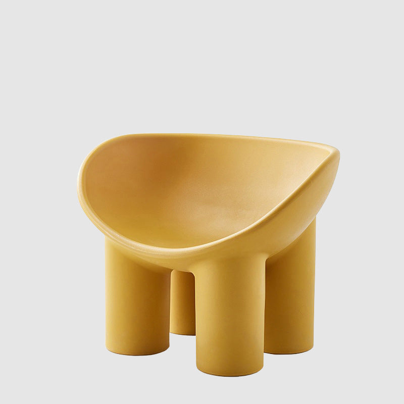 22.44" W √ó 32.68" L √ó 24.80" H Slipper Chair Armless Accent Chair with Basic Four Leg