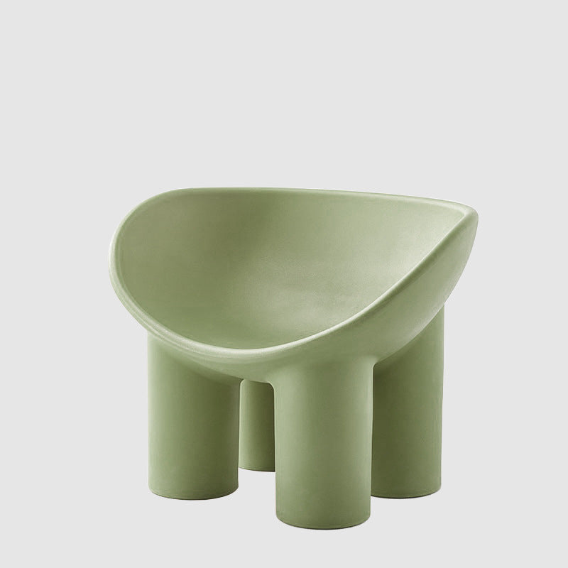 22.44" W √ó 32.68" L √ó 24.80" H Slipper Chair Armless Accent Chair with Basic Four Leg