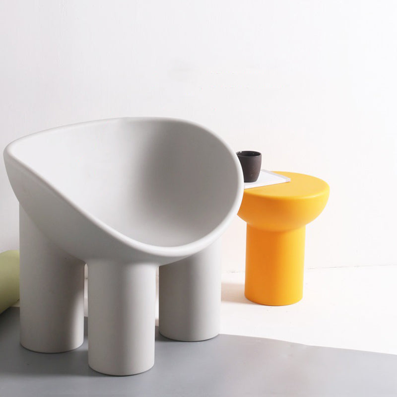 22.44" W √ó 32.68" L √ó 24.80" H Slipper Chair Armless Accent Chair with Basic Four Leg