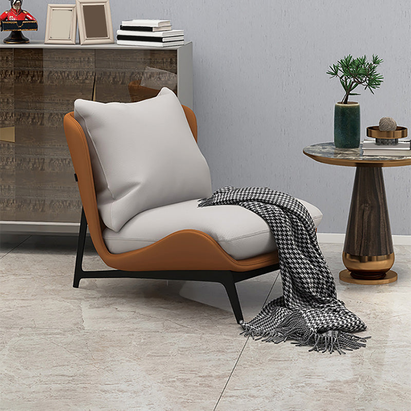 26.77"L x 26.38"W x 29.53"H Velvet Slipper Chair,Modern Armless Chair for Living Room