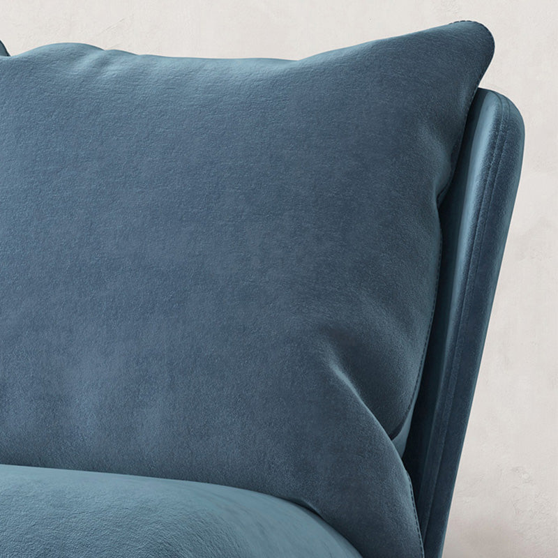 26.77"L x 26.38"W x 29.53"H Velvet Slipper Chair,Modern Armless Chair for Living Room