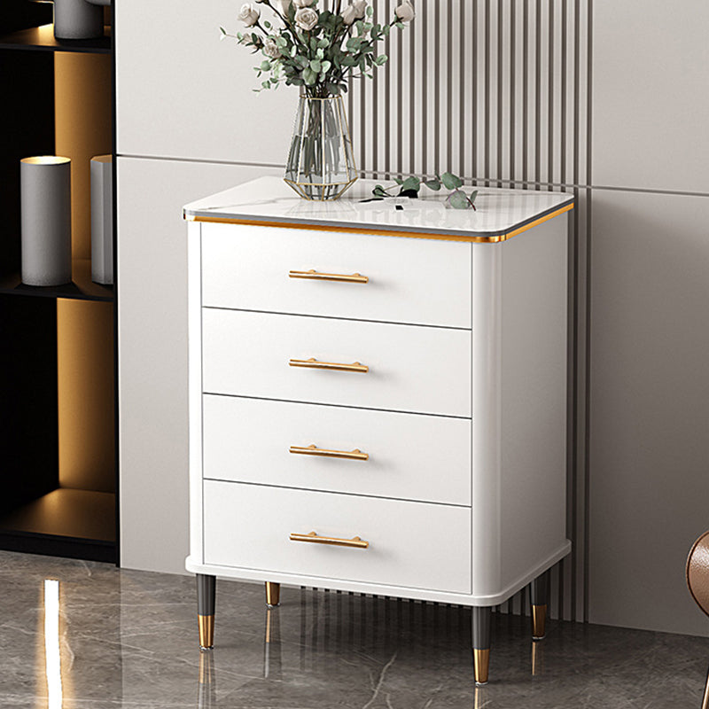 Contemporary Wood Accent Chest with Straight Legs 15.74" Wide Chest