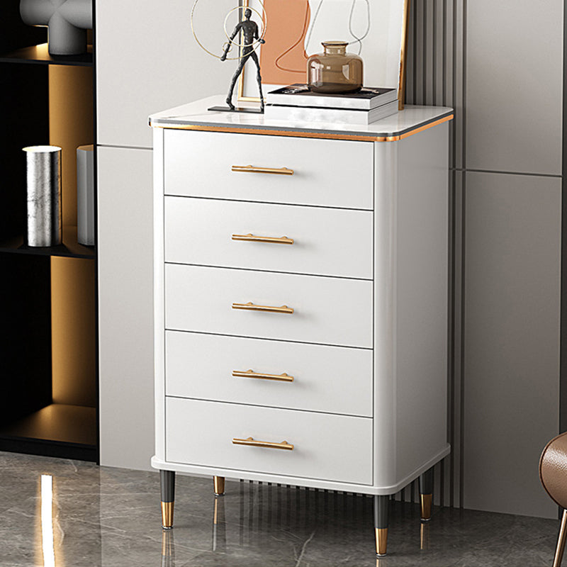 Contemporary Wood Accent Chest with Straight Legs 15.74" Wide Chest
