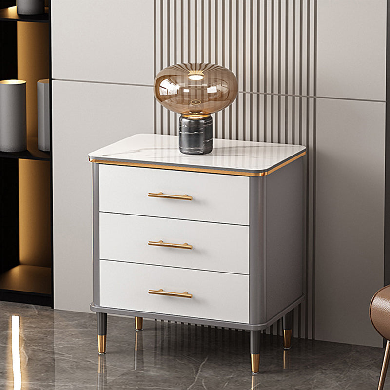 Contemporary Wood Accent Chest with Straight Legs 15.74" Wide Chest