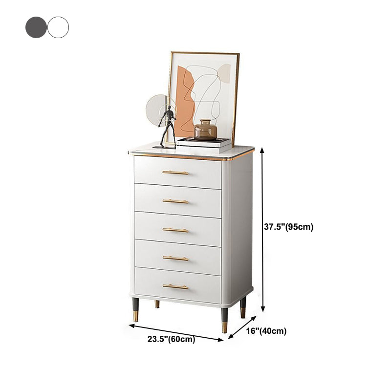 Contemporary Wood Accent Chest with Straight Legs 15.74" Wide Chest