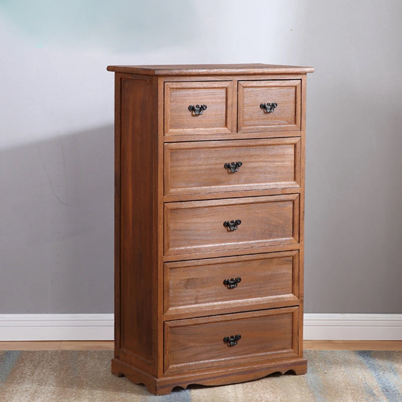 Standard Rectangle Accent Chest with Drawers 13.77" Wide Wood Chest