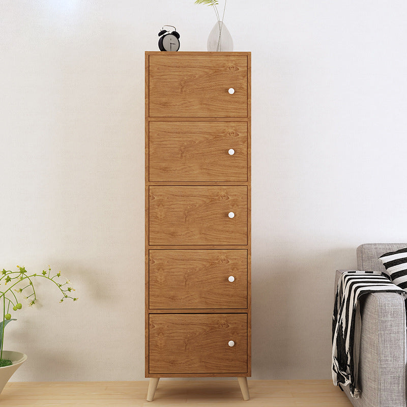 Contemporary  Rectangle Accent Cabinet 9.44" Wide Wooden Storage Cabinet