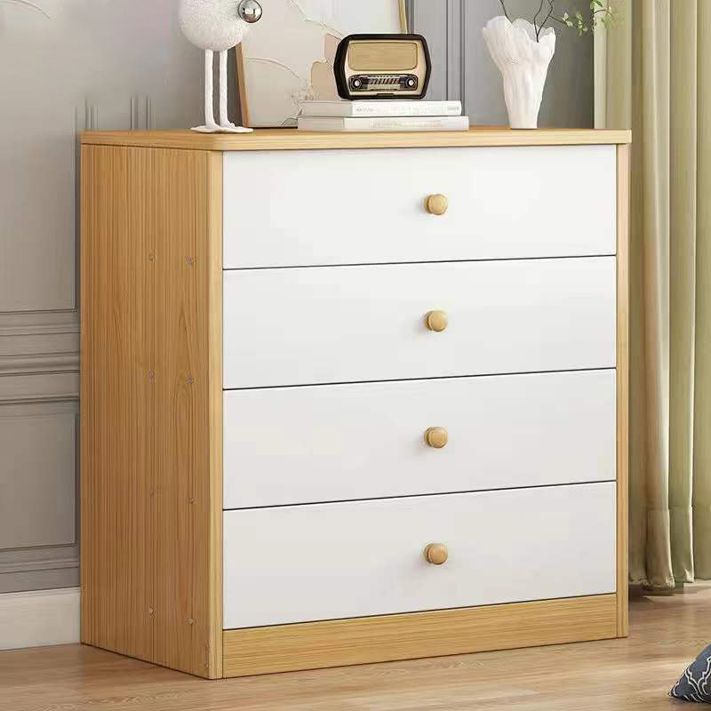 Wood Accent Chest with Drawers 12.59" Wide Modern Standard Accent Chest