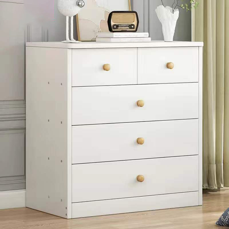 Wood Accent Chest with Drawers 12.59" Wide Modern Standard Accent Chest
