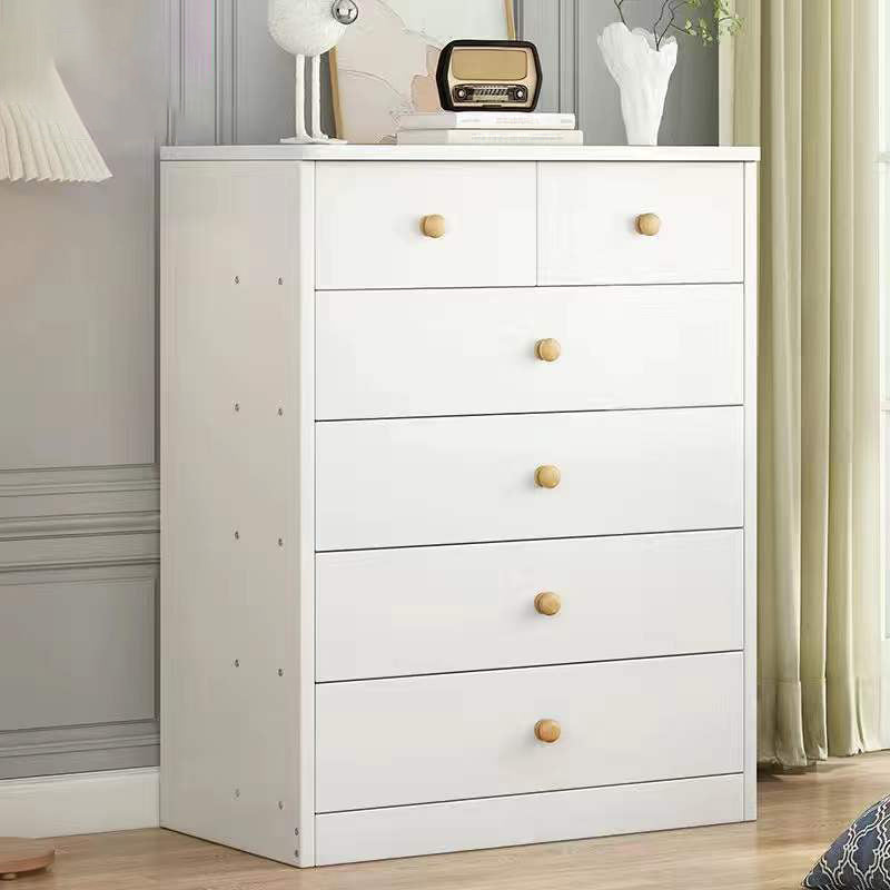 Wood Accent Chest with Drawers 12.59" Wide Modern Standard Accent Chest