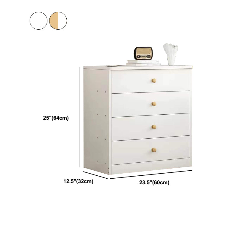 Wood Accent Chest with Drawers 12.59" Wide Modern Standard Accent Chest