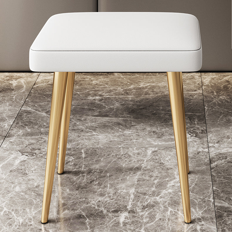 Glam Marble Makeup Vanity Set With Drawer for Bedroom in White