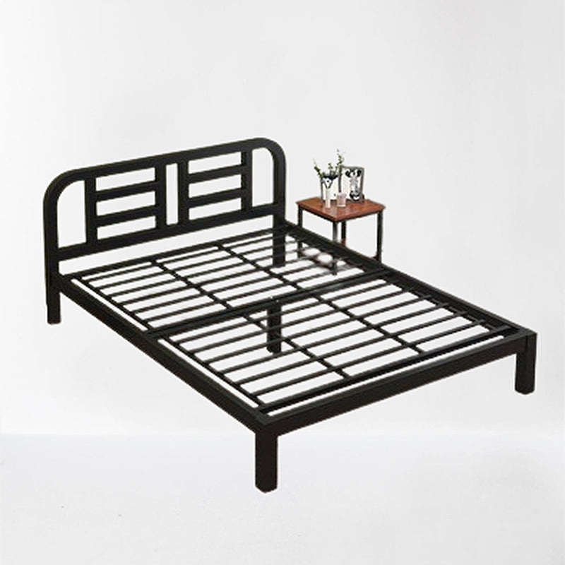 Glam Metallic  Standard Bed with Open-Frame Headboard, 78 inch
