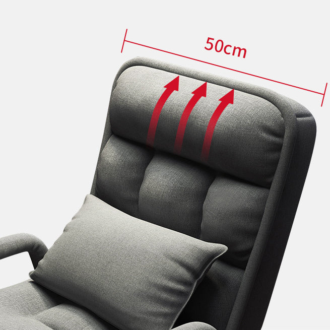 Ergonomic Desk Chair Modern Style Pillow Included Fixed Arms Chair