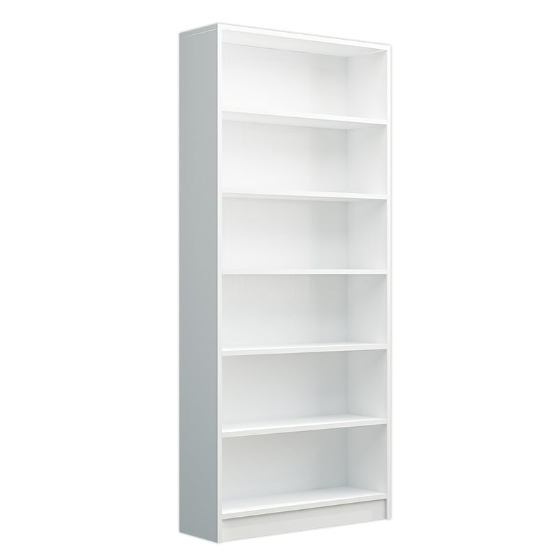 71" H X 9.5" W Modern Bookshelf Wooden Closed Back Bookcase with Rectangular Shelves