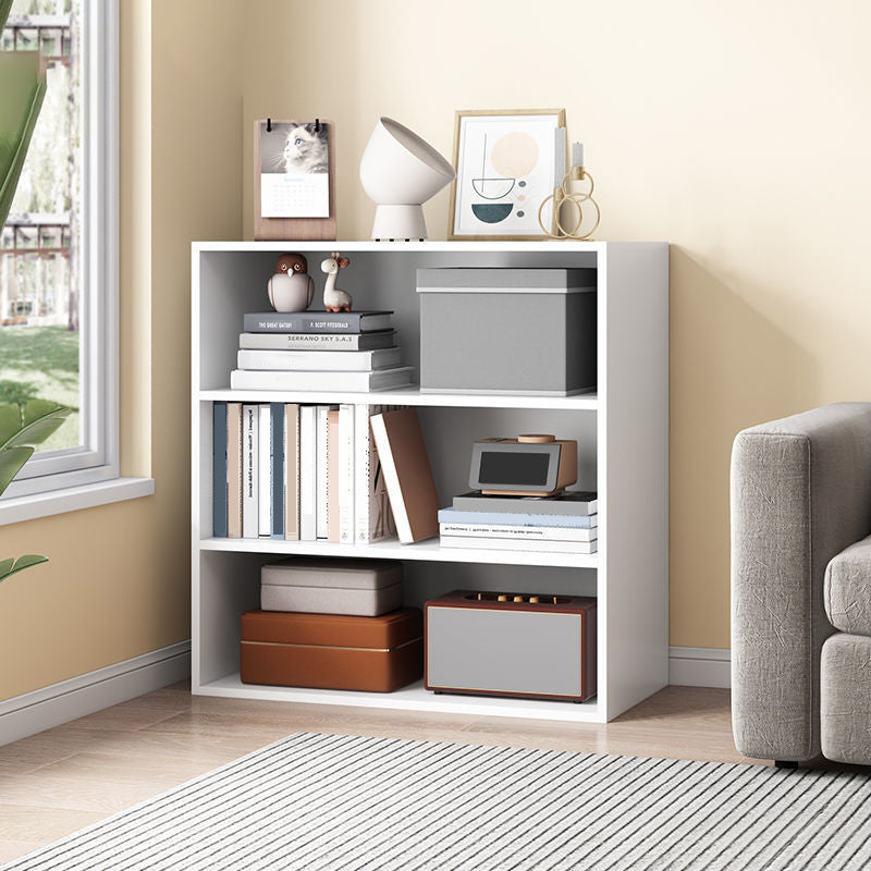 Modern Style Bookshelf Closed Back Engineered Wood Urban Bookcase for Home