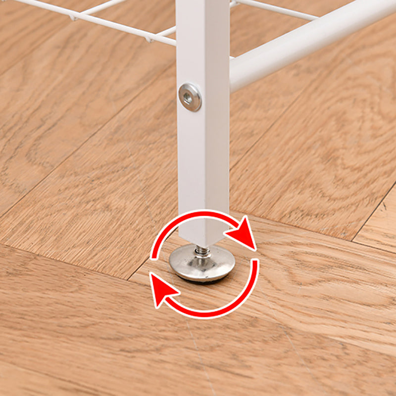 Modern Metal Bookcase Vertical Etagere Open Back Bookshelf in Burnish