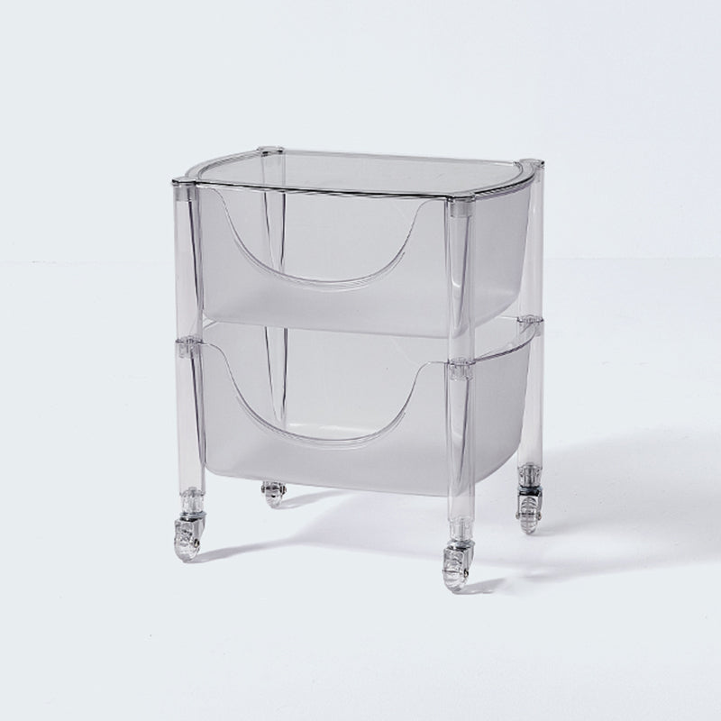 Multi Tiers Plastic Bookcase 12.2" Wide Standard Shelf Bookcase  for Home Office