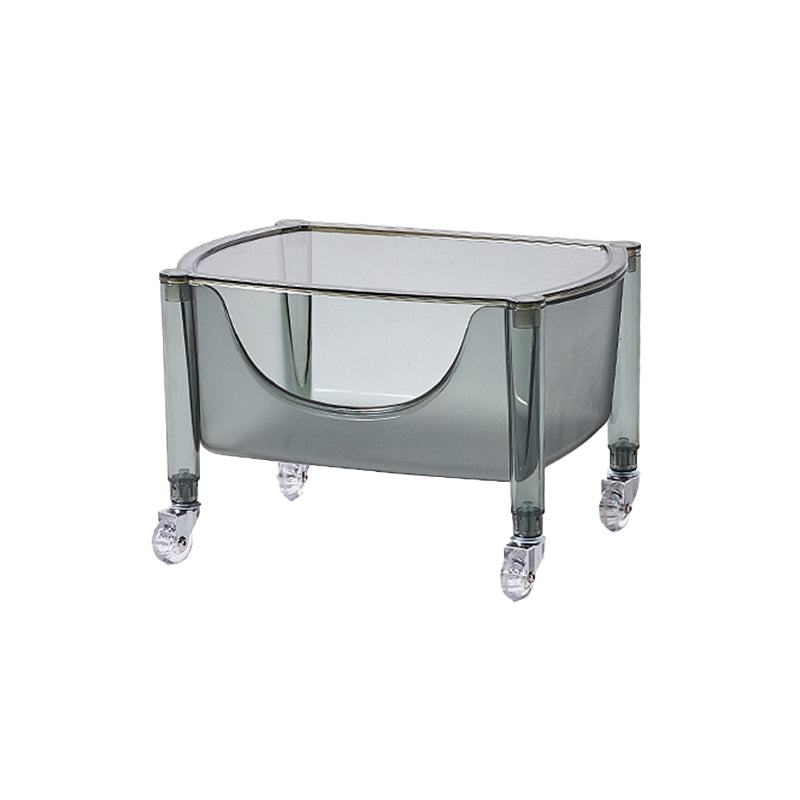 Multi Tiers Plastic Bookcase 12.2" Wide Standard Shelf Bookcase  for Home Office