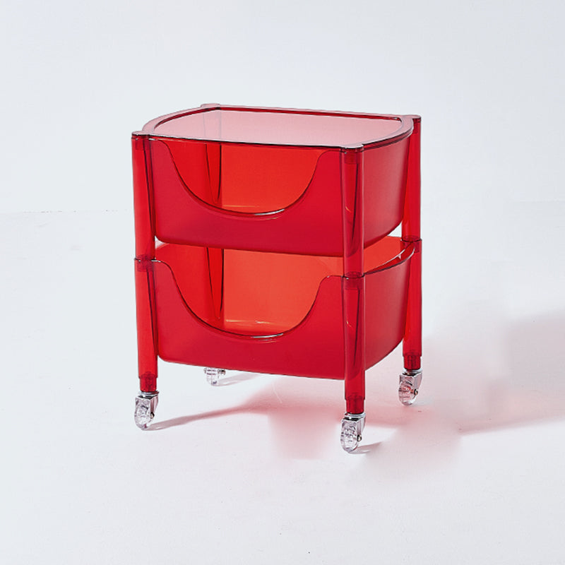 Multi Tiers Plastic Bookcase 12.2" Wide Standard Shelf Bookcase  for Home Office