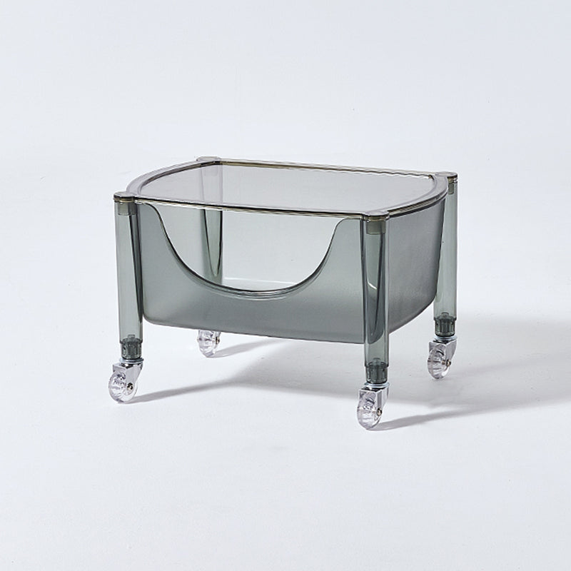 Multi Tiers Plastic Bookcase 12.2" Wide Standard Shelf Bookcase  for Home Office