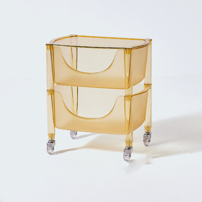 Multi Tiers Plastic Bookcase 12.2" Wide Standard Shelf Bookcase  for Home Office