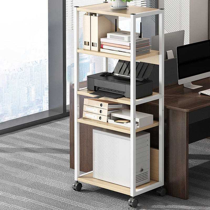Adjustable and Metal Bookcase 11.8-inch Wide Contemporary Bookshelf