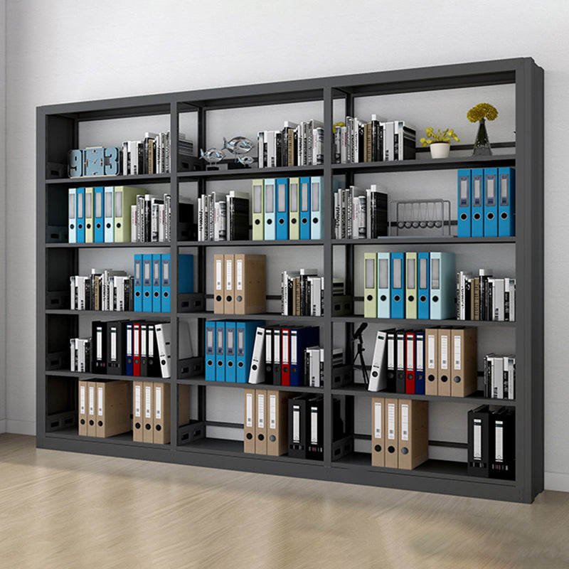 Standard Metal Bookshelf 5 Tiers Contemporary Bookcase for Home Office 78.7"H