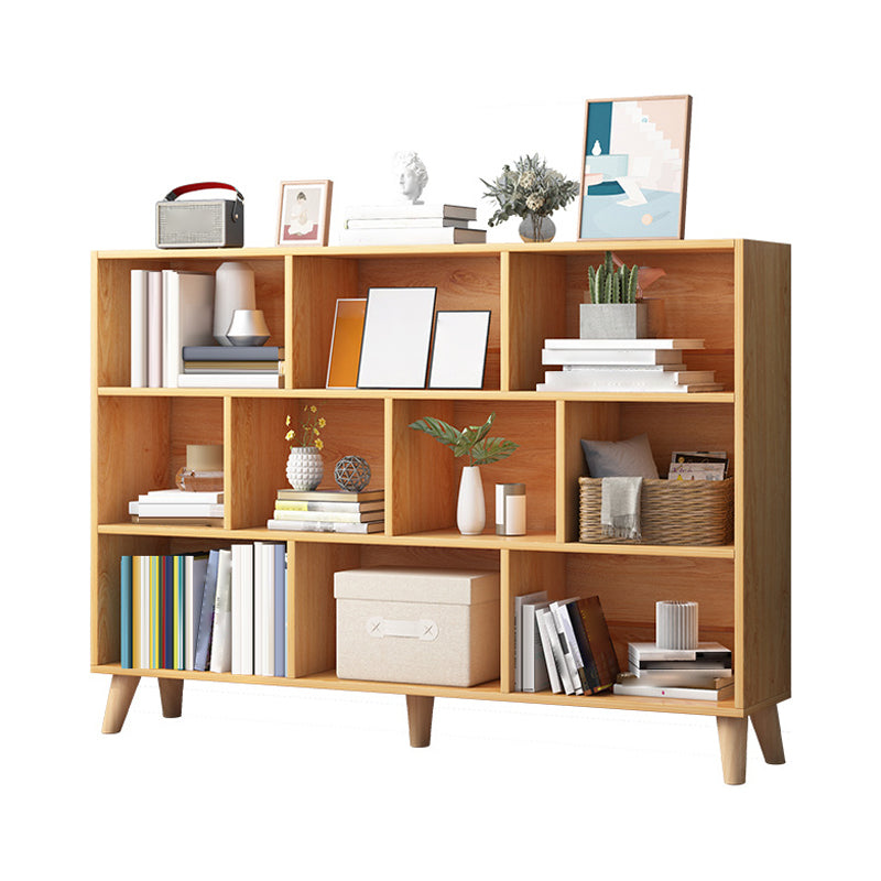 Modern Engineered Wood Bookcase Cube Bookshelf for Any Room, 42.1" H X 9.4" W