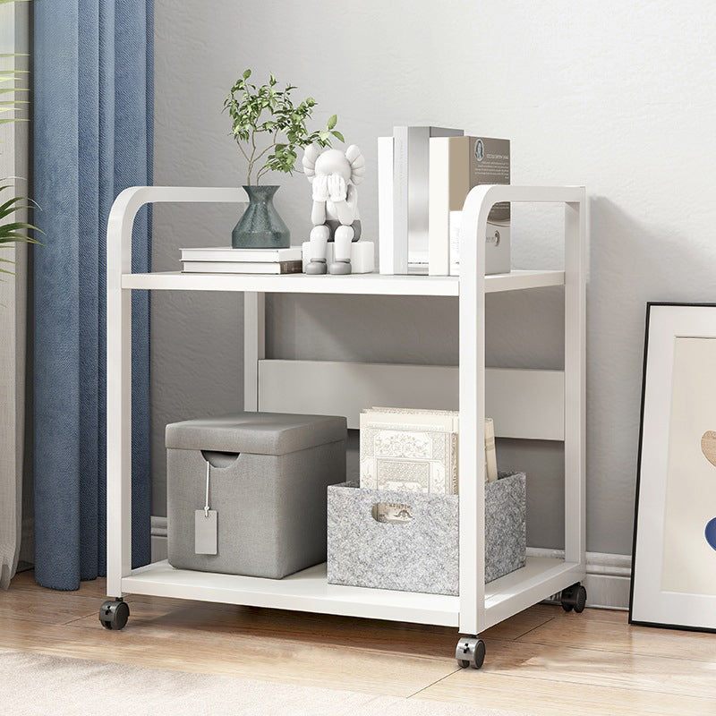 Ladder Wood and Metal Bookshelf, Multi Tiers Contemporary Bookcase for Living Room