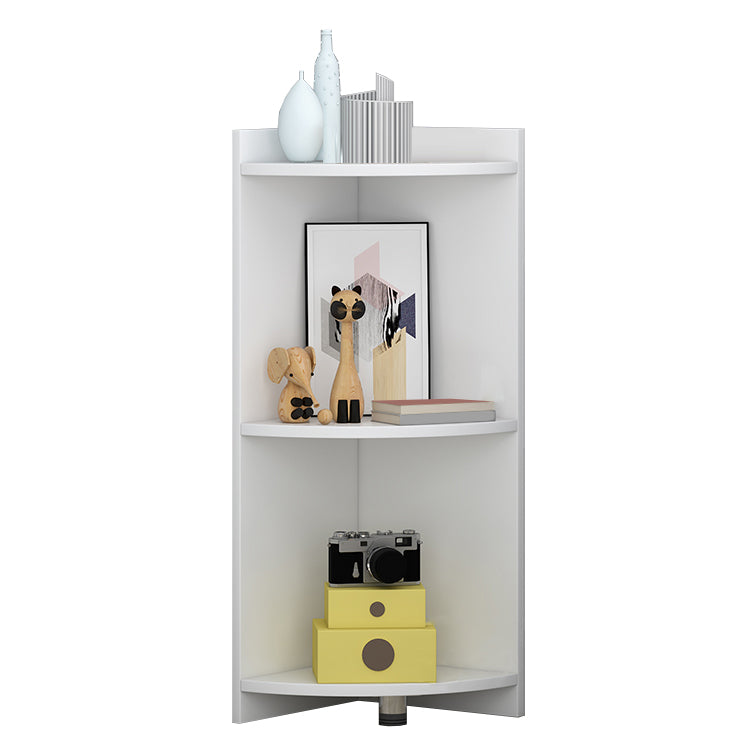 Closed Wooden Bookshelf Modern Home Living Room Multi-layer Corner Bookcase