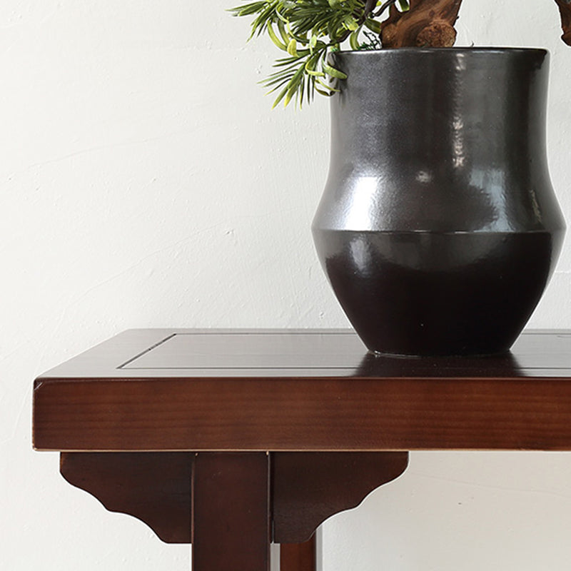 Walnut Console Table Solid Wood 9.84 inch Wide Console Sofa Table
