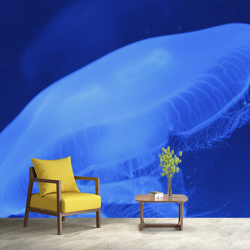 Vintage Wall Mural Jellyfish Patterned Living Room Wall Mural