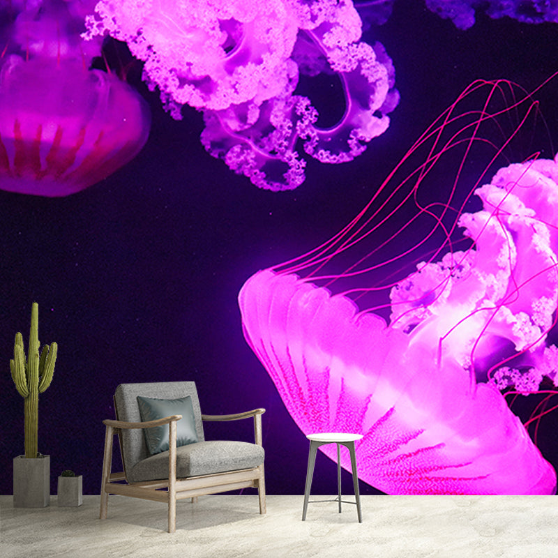 Popular Wall Mural Jellyfish Pattern Sitting Room Wall Mural