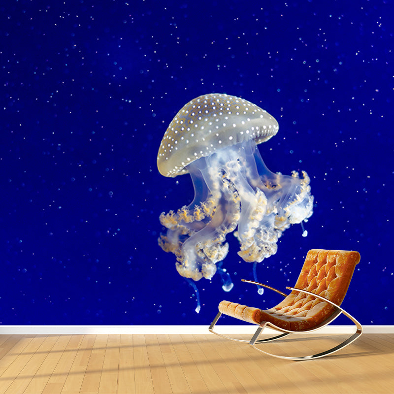 Exquisite Wall Mural Jellyfish Pattern Drawing Room Wall Mural