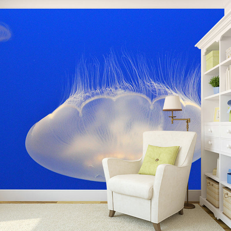 Alluring Wall Mural Jellyfish Pattern Living Room Wall Mural