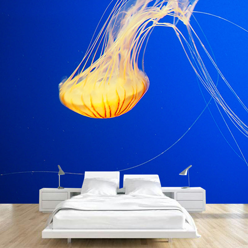 Alluring Wall Mural Jellyfish Pattern Living Room Wall Mural